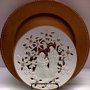 Vintage Fine Porcelain Plate By Lenox - Holy Family (1993)